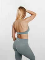Macy Bra – Sage Grey activewear by ANCARTA – Australian athleisure brand