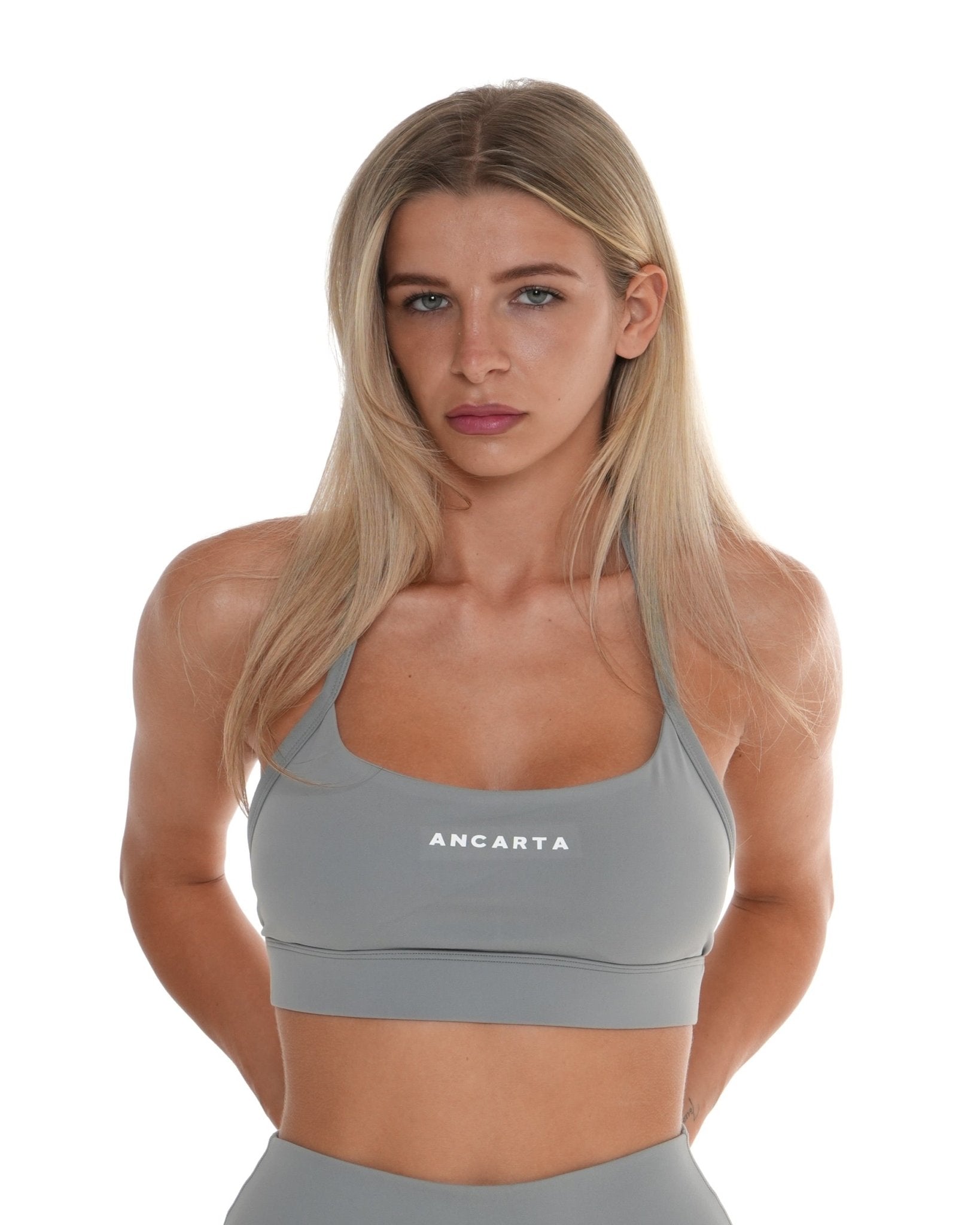 Macy Bra – Sage Grey activewear by ANCARTA – Australian athleisure brand