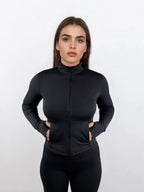 Macy Long Sleeve Zip Up - Black activewear by ANCARTA – Australian athleisure brand