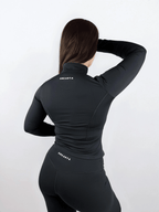 Macy Long Sleeve Zip Up - Black activewear by ANCARTA – Australian athleisure brand