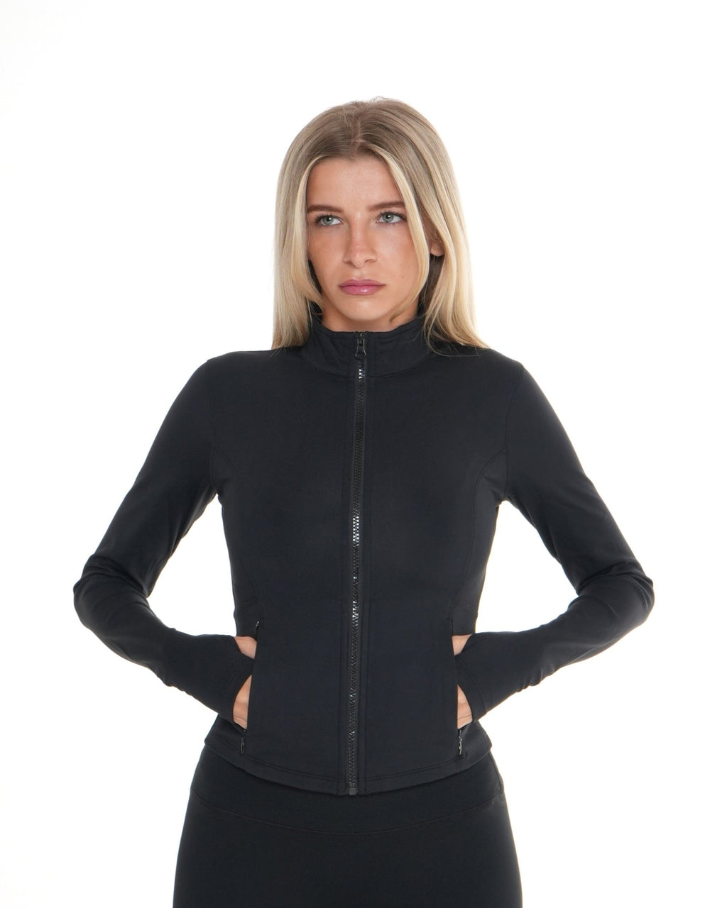 Macy Long Sleeve Zip Up - Black activewear by ANCARTA – Australian athleisure brand