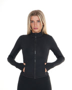 Macy Long Sleeve Zip Up - Black activewear by ANCARTA – Australian athleisure brand