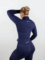 Macy Long Sleeve Zip Up - Sapphire activewear by ANCARTA – Australian athleisure brand