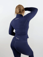 Macy Long Sleeve Zip Up - Sapphire activewear by ANCARTA – Australian athleisure brand
