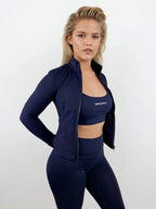 Macy Long Sleeve Zip Up - Sapphire activewear by ANCARTA – Australian athleisure brand