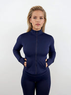 Macy Long Sleeve Zip Up - Sapphire activewear by ANCARTA – Australian athleisure brand