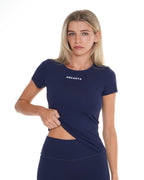 Macy Short Sleeve Top – Sapphire activewear by ANCARTA – Australian athleisure brand