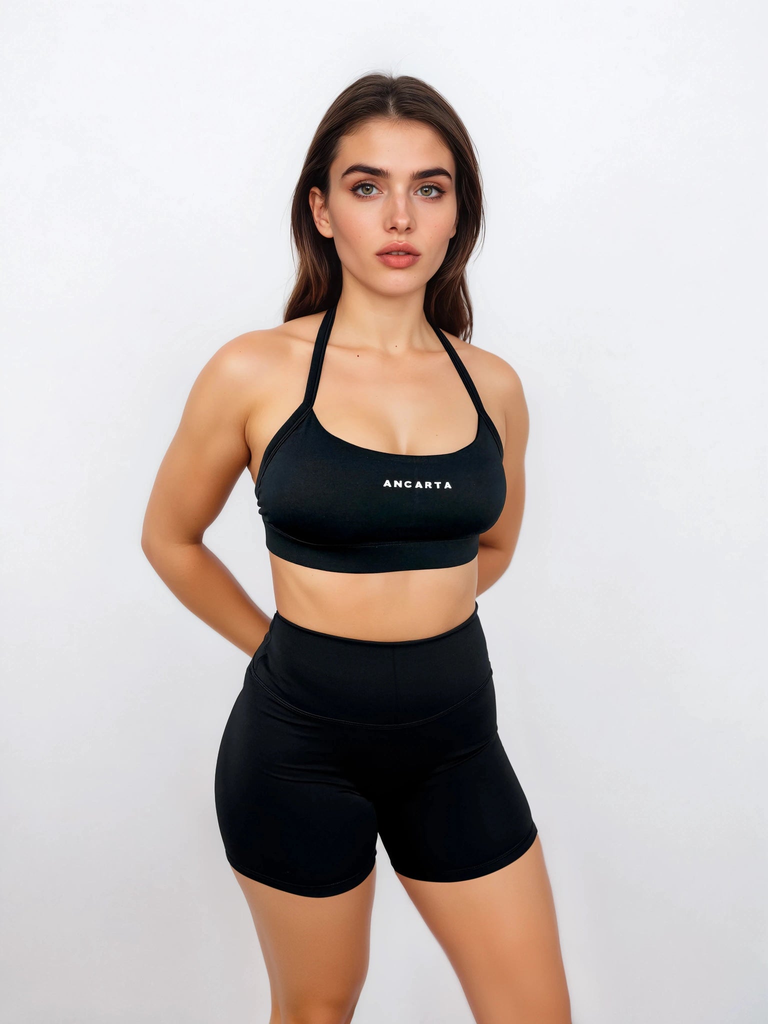 Macy Shorts – Black activewear by ANCARTA – Australian athleisure brand