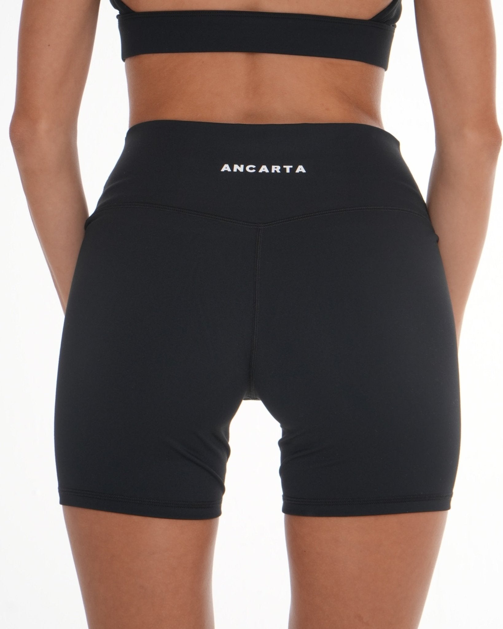 Macy Shorts – Black activewear by ANCARTA – Australian athleisure brand