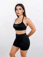 Macy Shorts – Black activewear by ANCARTA – Australian athleisure brand