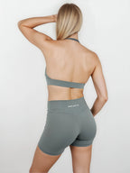 Macy Shorts – Sage Grey activewear by ANCARTA – Australian athleisure brand