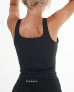 Macy Tank – Black activewear by ANCARTA – Australian athleisure brand