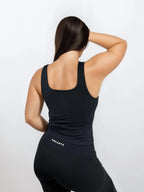 Macy Tank – Black activewear by ANCARTA – Australian athleisure brand
