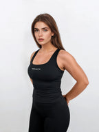 Macy Tank – Black activewear by ANCARTA – Australian athleisure brand