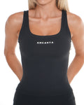 Macy Tank – Black activewear by ANCARTA – Australian athleisure brand