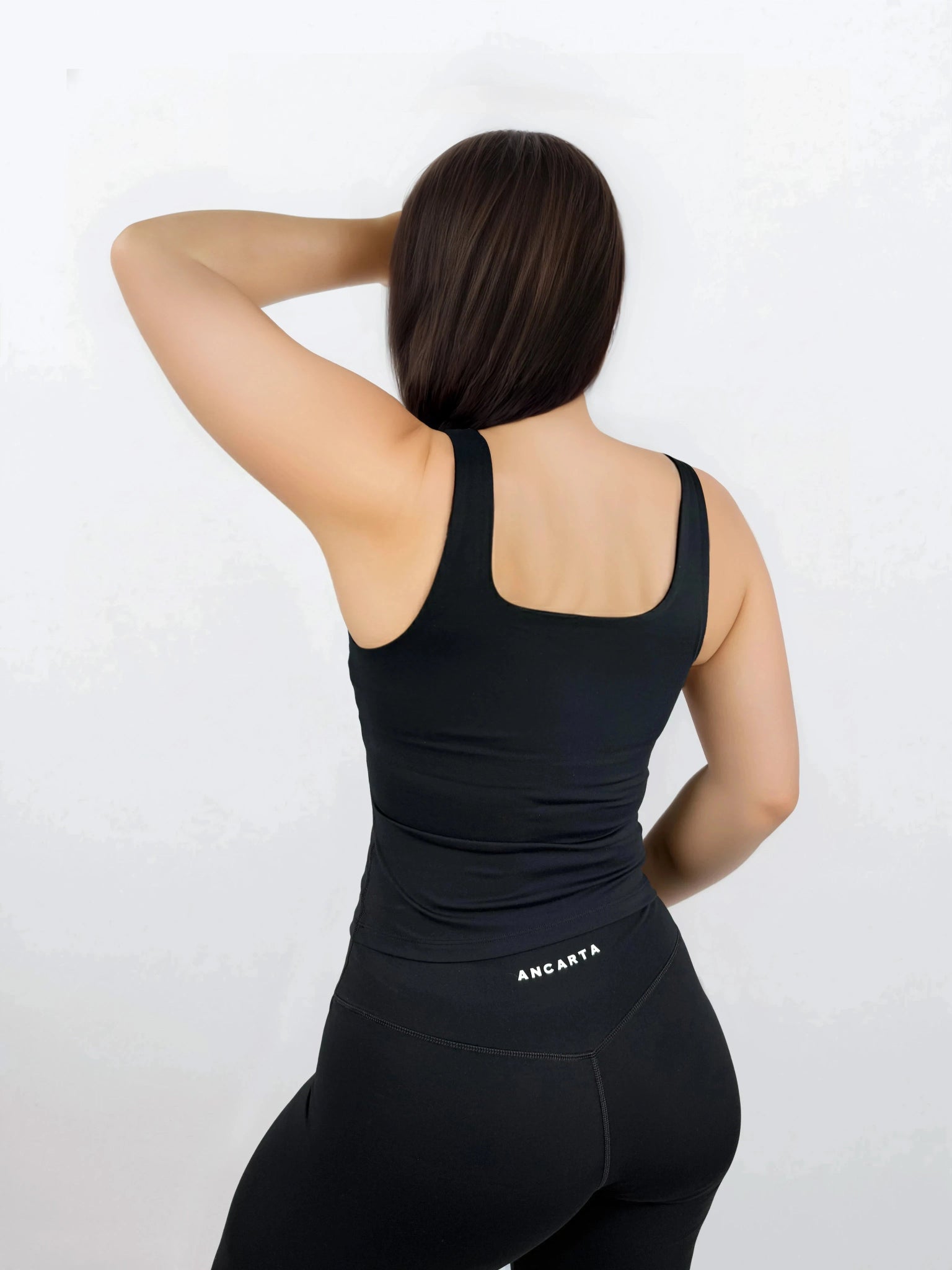 Macy Tank – Black activewear by ANCARTA – Australian athleisure brand