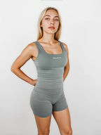 Macy Tank – Sage Grey activewear by ANCARTA – Australian athleisure brand