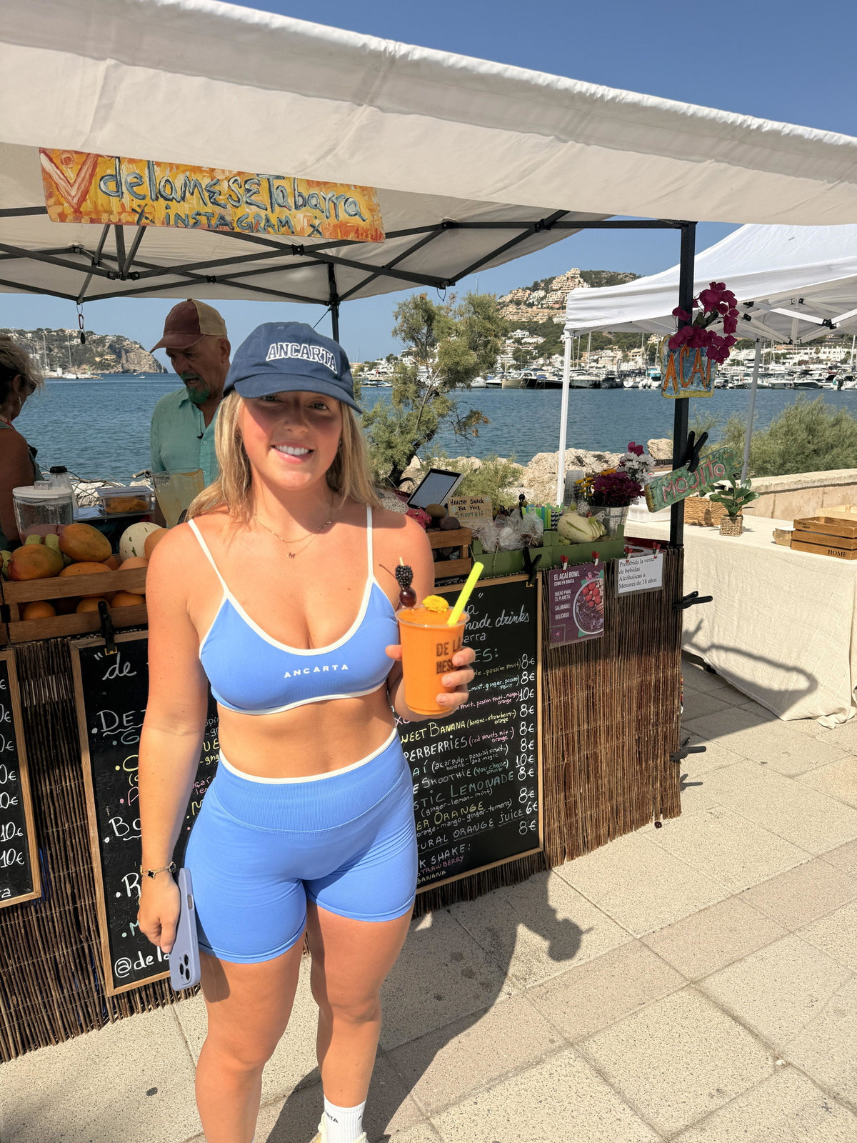 Macy in the Vital Bra and Vital Shorts in Breeze