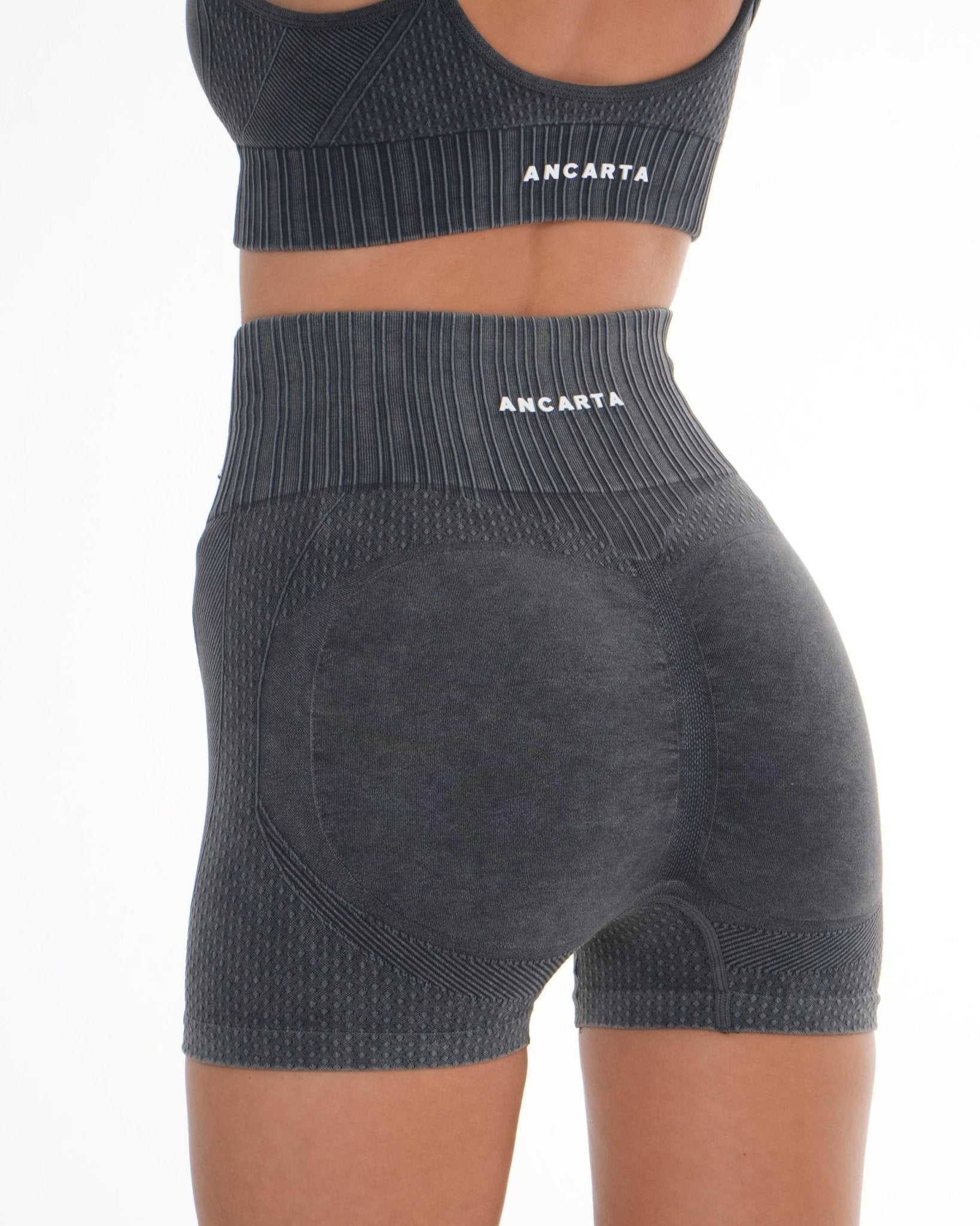 Melody Shorts – Charcoal activewear by ANCARTA – Australian athleisure brand