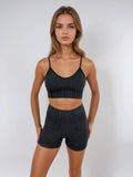 Melody Shorts – Charcoal activewear by ANCARTA – Australian athleisure brand