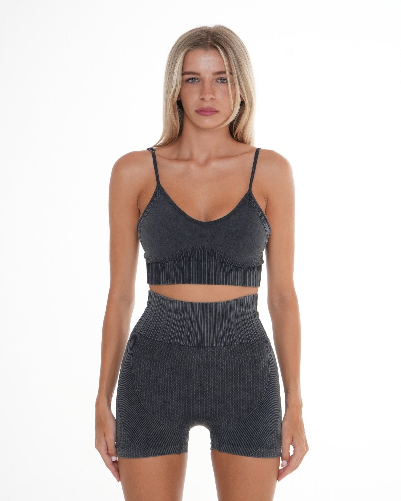 Melody Shorts – Charcoal activewear by ANCARTA – Australian athleisure brand