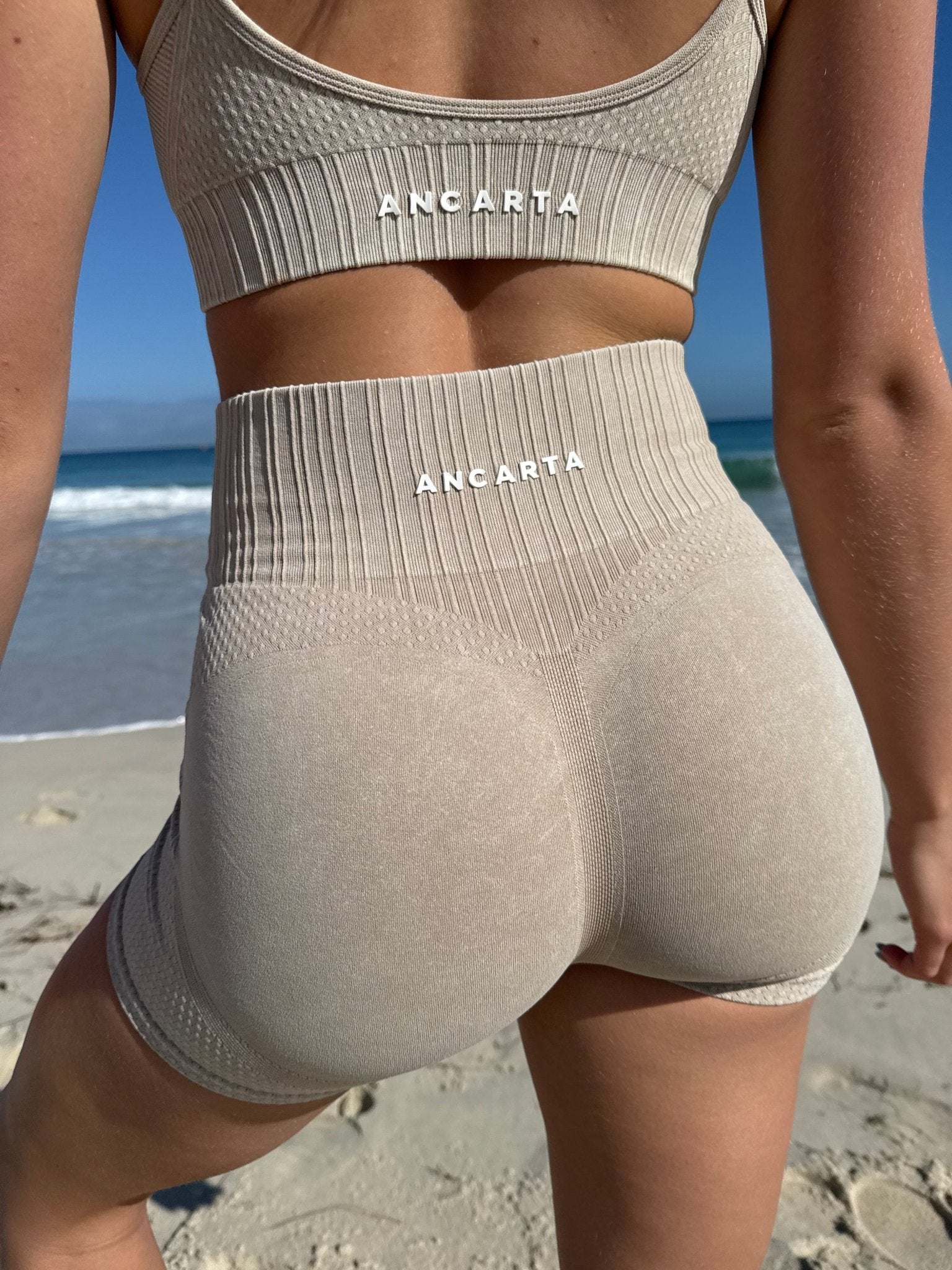Melody Shorts – Clay activewear by ANCARTA – Australian athleisure brand