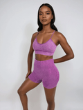 Melody Shorts – Deep Pink activewear by ANCARTA – Australian athleisure brand