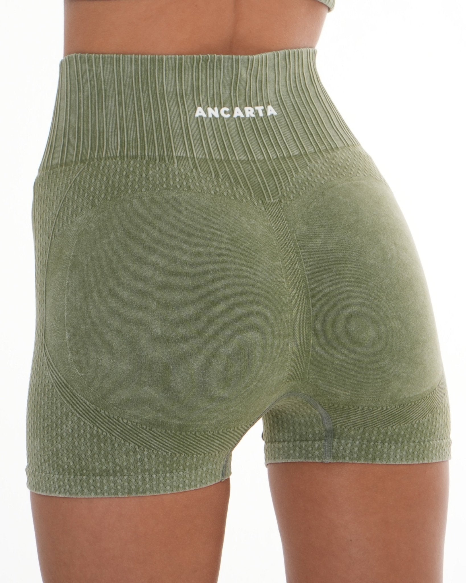 Melody Shorts – Dry Olive activewear by ANCARTA – Australian athleisure brand