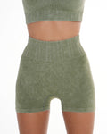 Melody Shorts – Dry Olive activewear by ANCARTA – Australian athleisure brand
