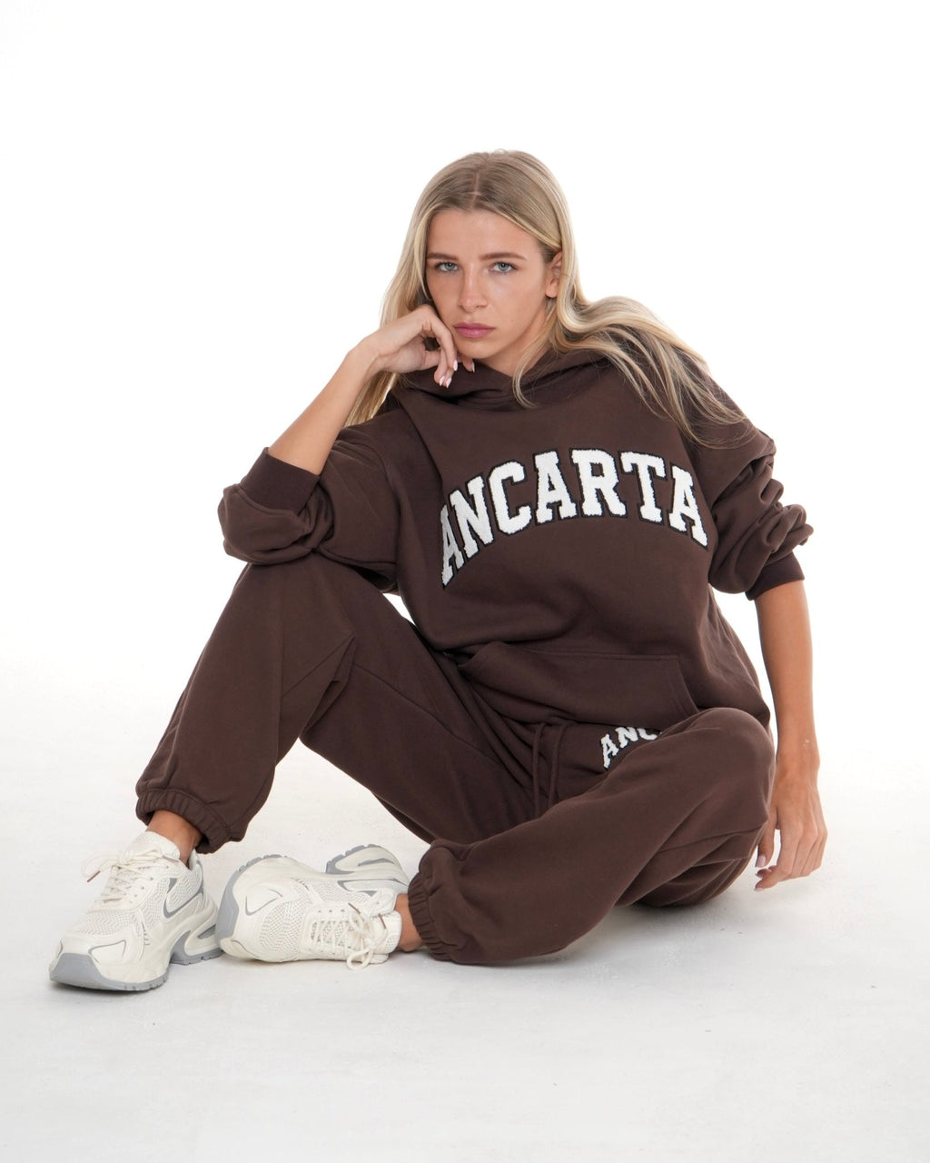 Organic Cotton Oversized Hoodie - Coffee activewear by ANCARTA – Australian athleisure brand