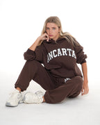 Organic Cotton Oversized Hoodie - Coffee activewear by ANCARTA – Australian athleisure brand
