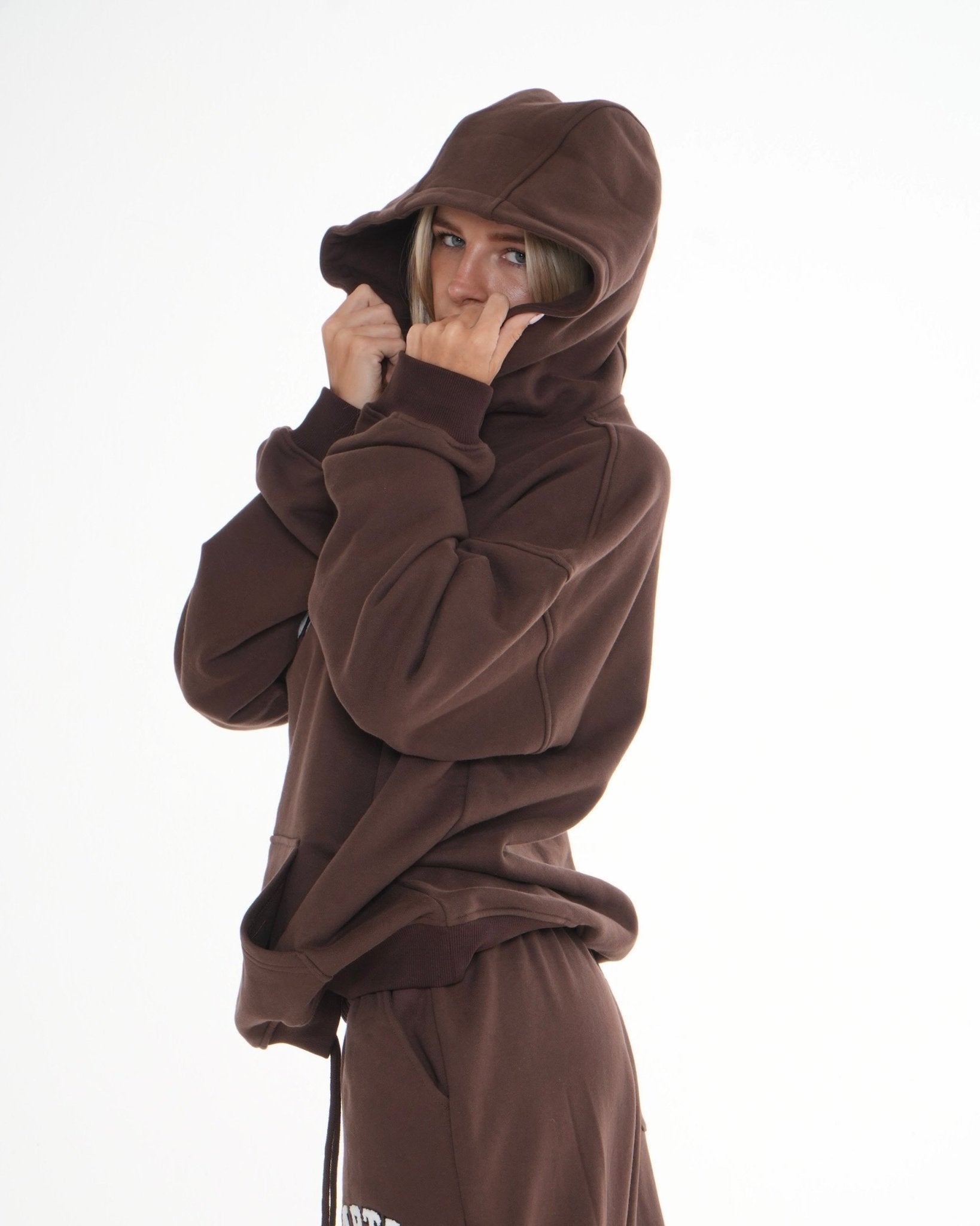 Organic Cotton Oversized Hoodie - Coffee activewear by ANCARTA – Australian athleisure brand