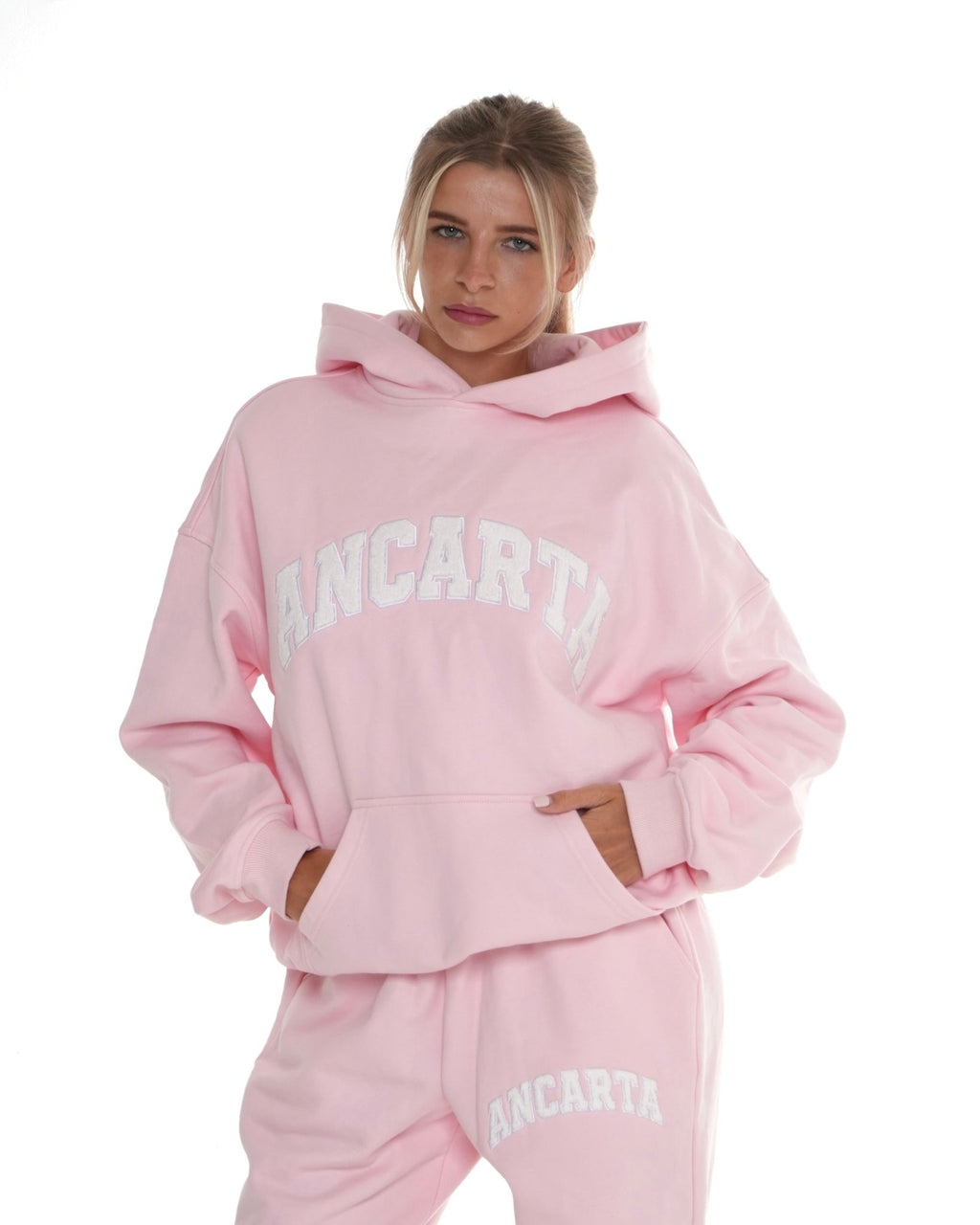 Organic Cotton Oversized Hoodie - Pink activewear by ANCARTA – Australian athleisure brand