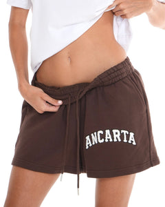 Organic Cotton Oversized Shorts - Coffee activewear by ANCARTA – Australian athleisure brand