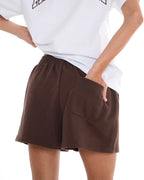Organic Cotton Oversized Shorts - Coffee activewear by ANCARTA – Australian athleisure brand