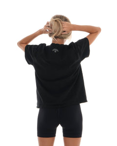 Organic Cotton Oversized Tee - Black activewear by ANCARTA – Australian athleisure brand