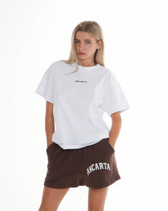 Organic Cotton Oversized Tee - Coffee activewear by ANCARTA – Australian athleisure brand