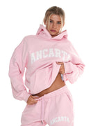 Organic Cotton Relaxed Hoodie - Pink Marshmallow activewear by ANCARTA – Australian athleisure brand
