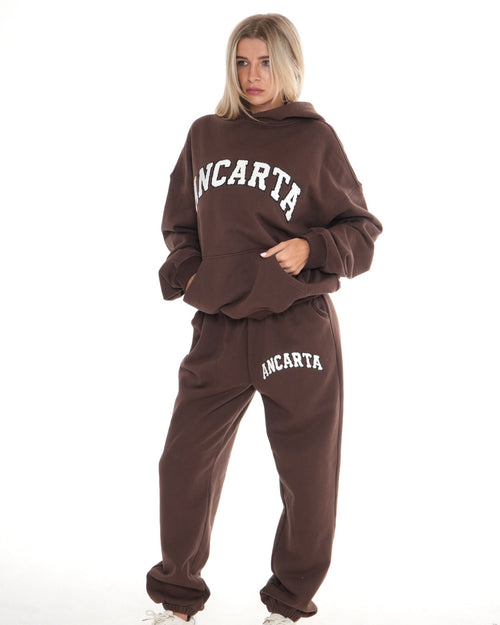 Organic Cotton Relaxed Joggers in Chocolate – Ancarta