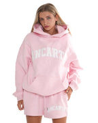 Organic Cotton Relaxed Shorts - Pink Marshmallow activewear by ANCARTA – Australian athleisure brand