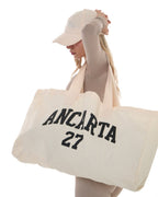 Oversized 27 Tote Bag — Recycled Cotton activewear by ANCARTA – Australian athleisure brand