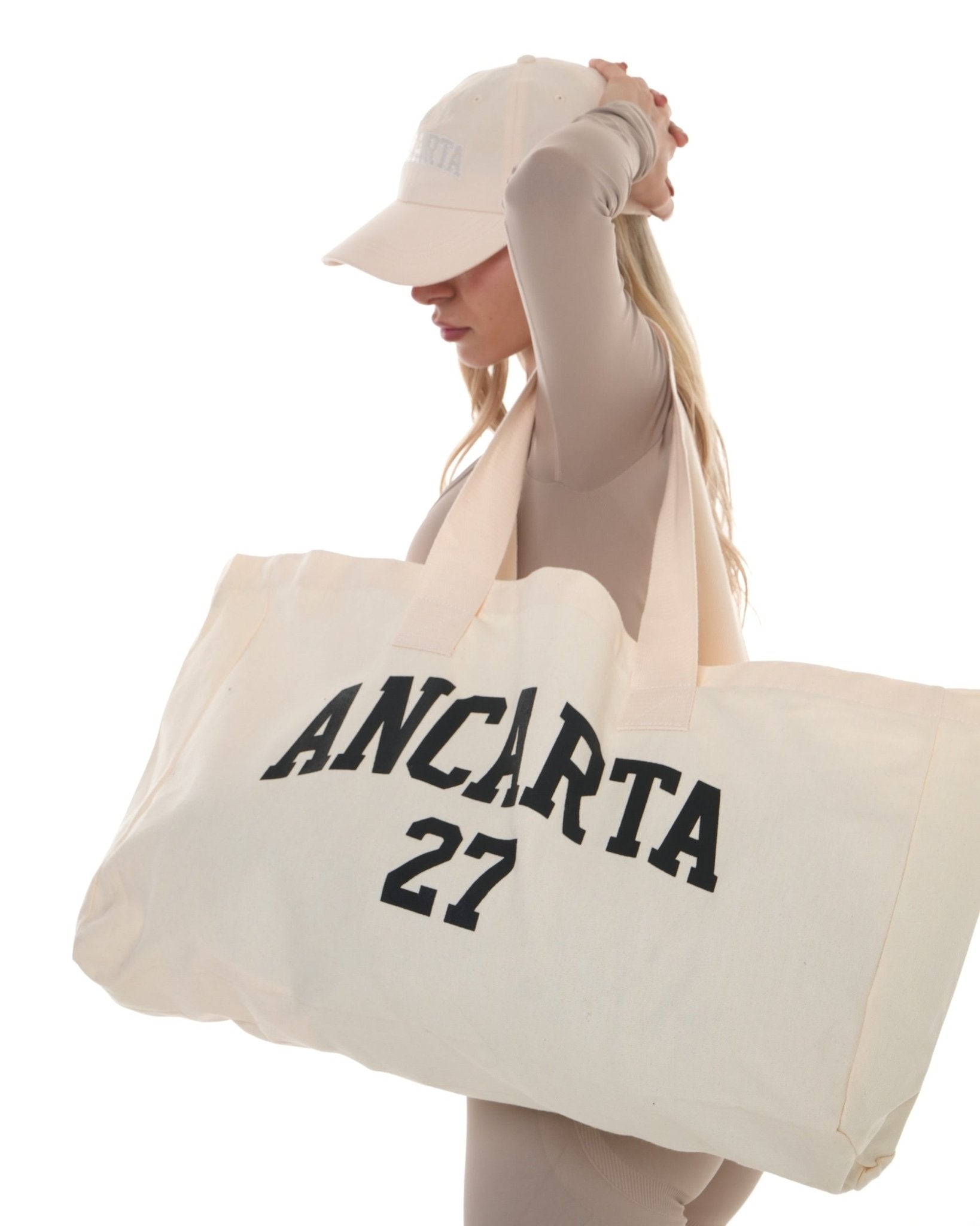 Oversized 27 Tote Bag — Recycled Cotton activewear by ANCARTA – Australian athleisure brand