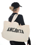 Oversized Tote Bag — Recycled Cotton activewear by ANCARTA – Australian athleisure brand