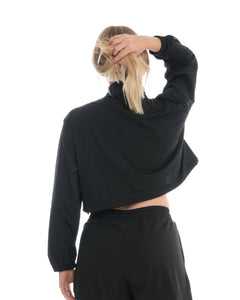 Pace Quarter Zip – Black activewear by ANCARTA – Australian athleisure brand