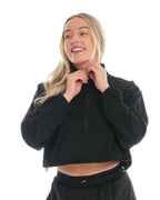 Pace Quarter Zip – Black activewear by ANCARTA – Australian athleisure brand