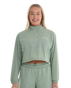 Pace Quarter Zip – Eucalyptus activewear by ANCARTA – Australian athleisure brand