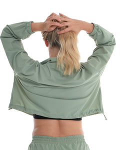 Pace Quarter Zip – Eucalyptus activewear by ANCARTA – Australian athleisure brand