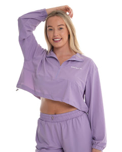Pace Quarter Zip – Lilac activewear by ANCARTA – Australian athleisure brand