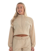 Pace Quarter Zip – Vanilla activewear by ANCARTA – Australian athleisure brand
