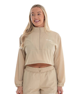 Pace Quarter Zip – Vanilla activewear by ANCARTA – Australian athleisure brand
